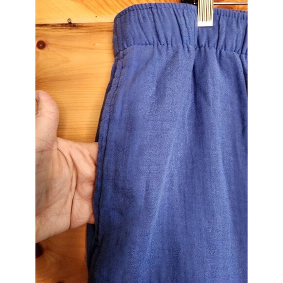 Old Navy High Waisted Woman's Plus Size 3X Wide Leg Pants Blue Comfort Pockets - Picture 3 of 8